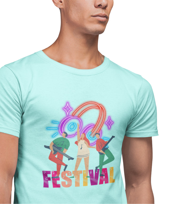 Men's Music T-shirt Mint by ZealforTee