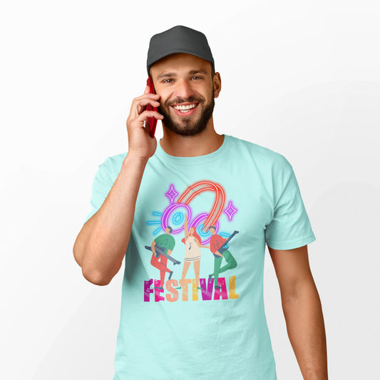 Men's Music T-shirt Mint by ZealforTee