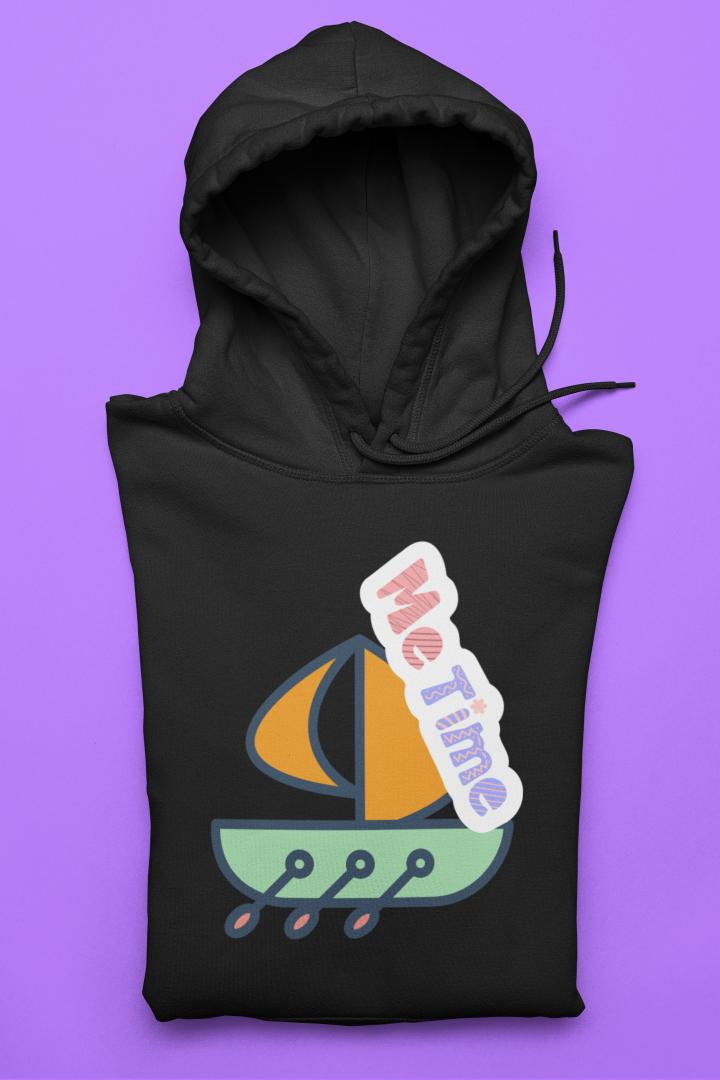 Women's Me Time Hoodie Sweatshirt Black by ZealforTee