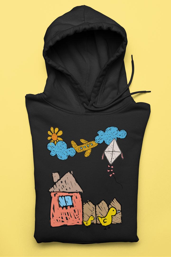 Women's Scenery Hoodie Sweatshirt Royal Blue by ZealforTee