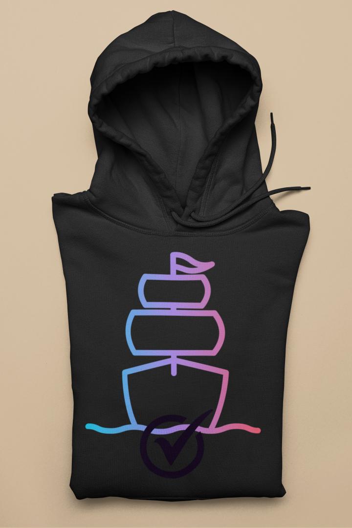 Women's Boat Hoodie Sweatshirt White by ZealforTee