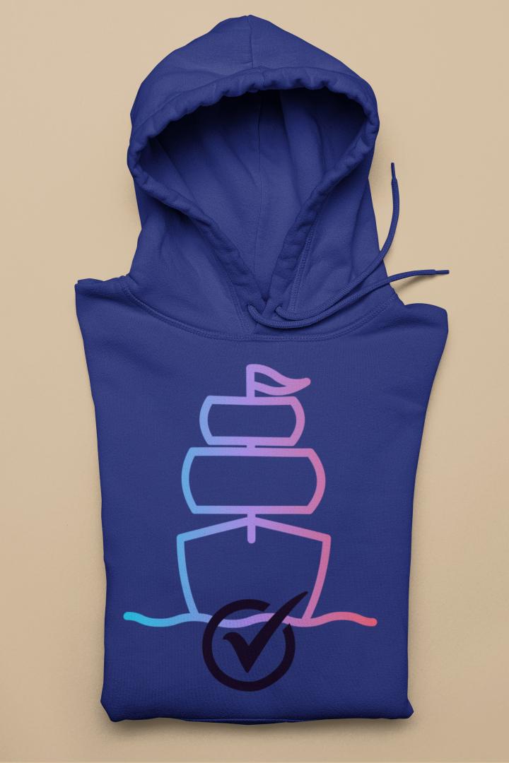 Women's Boat Hoodie Sweatshirt White by ZealforTee