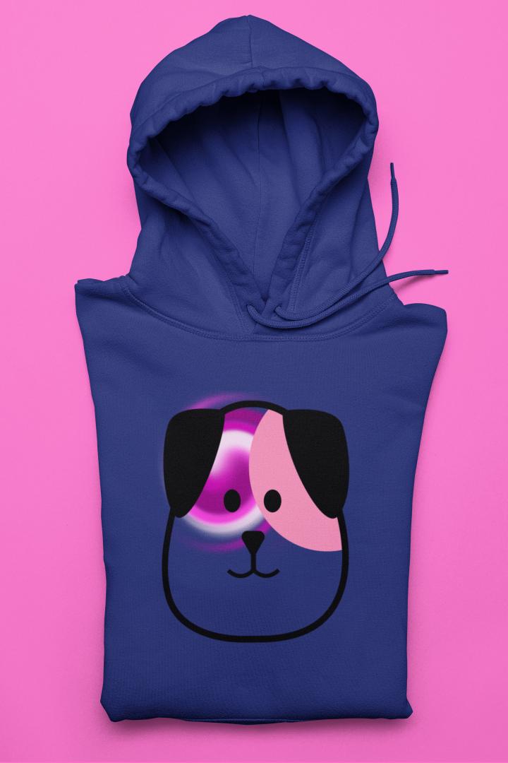 Women's Dog Hoodie Sweatshirt White by ZealforTee
