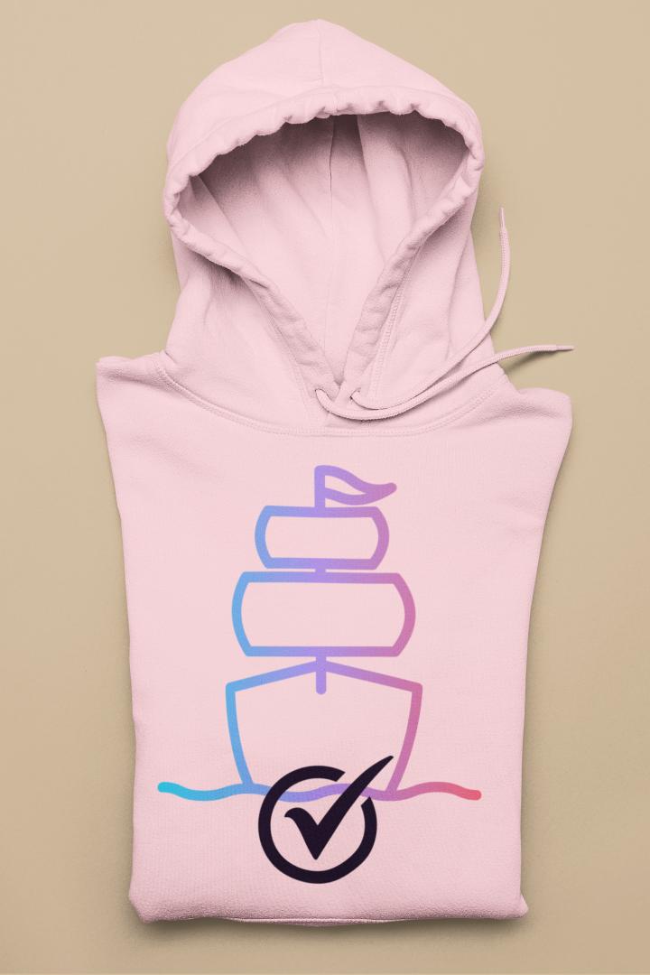 Women's Boat Hoodie Sweatshirt Black by ZealforTee