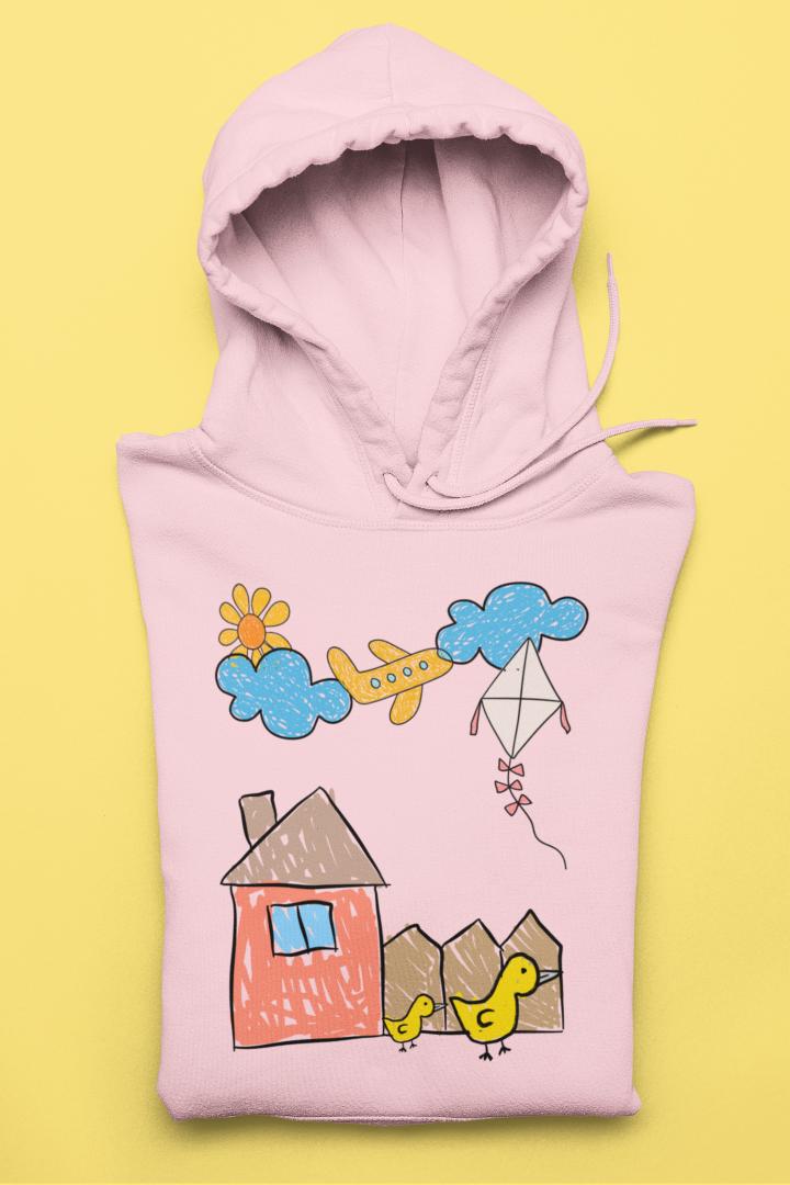 Women's Scenery Hoodie Sweatshirt Royal Blue by ZealforTee