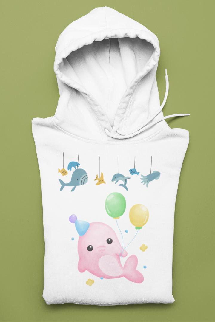 Women's Dolphin Hoodie Sweatshirt Black by ZealforTee