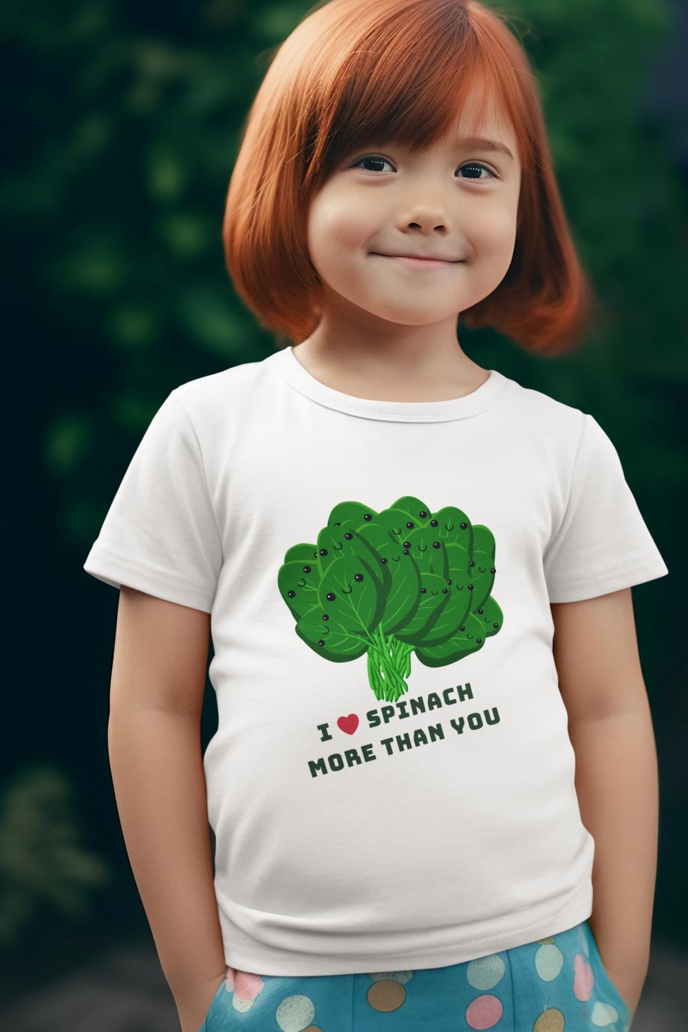 Kid's Love Spinach Unisex Tshirt Liril Green by ZealforTee
