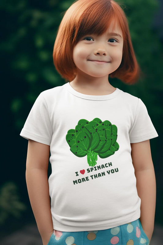 Kid's Love Spinach Unisex Tshirt Liril Green by ZealforTee