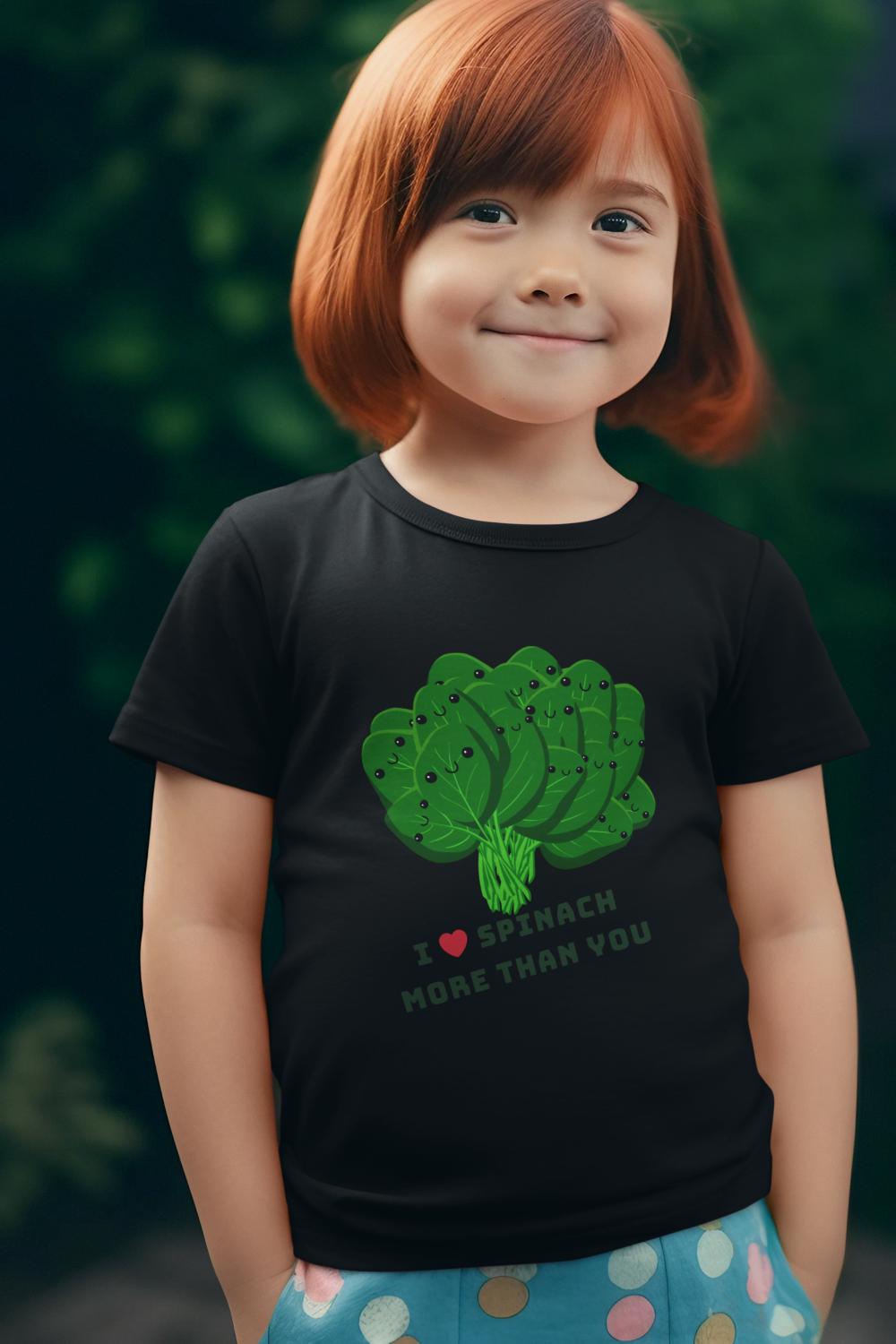 Kid's Love Spinach Unisex Tshirt Liril Green by ZealforTee