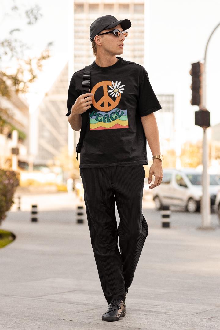 Men's Peace Oversized T shirt