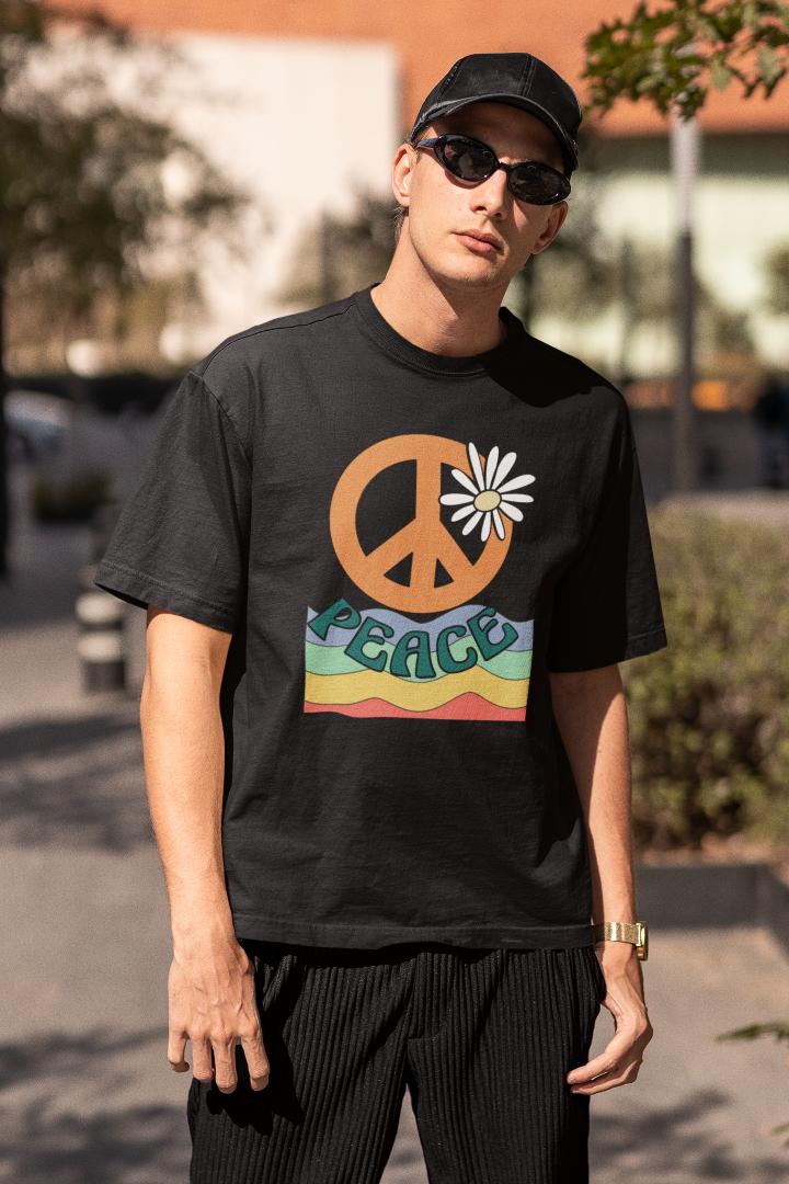 Men's Peace Oversized T shirt