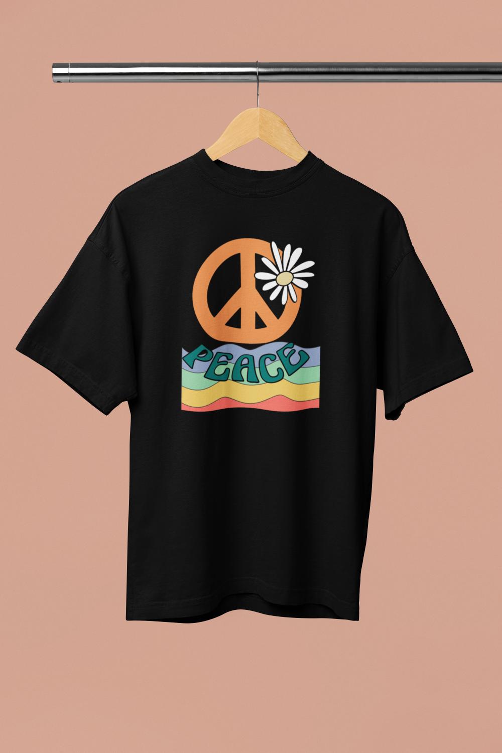 Men's Peace Oversized T shirt