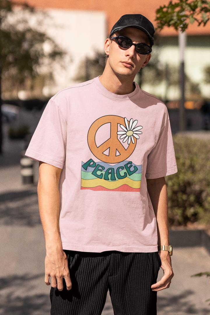 Men's Peace Oversized T shirt