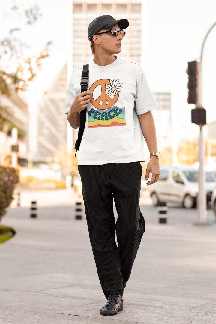 Men's Peace Oversized T shirt