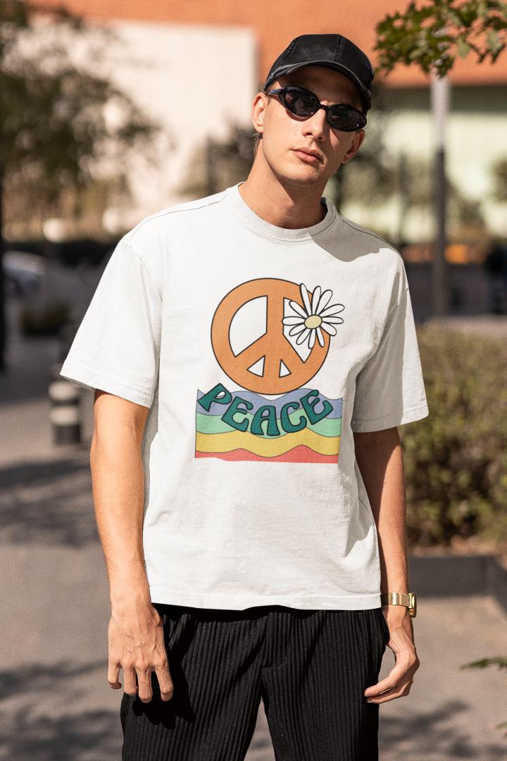 Men's Peace Oversized T shirt