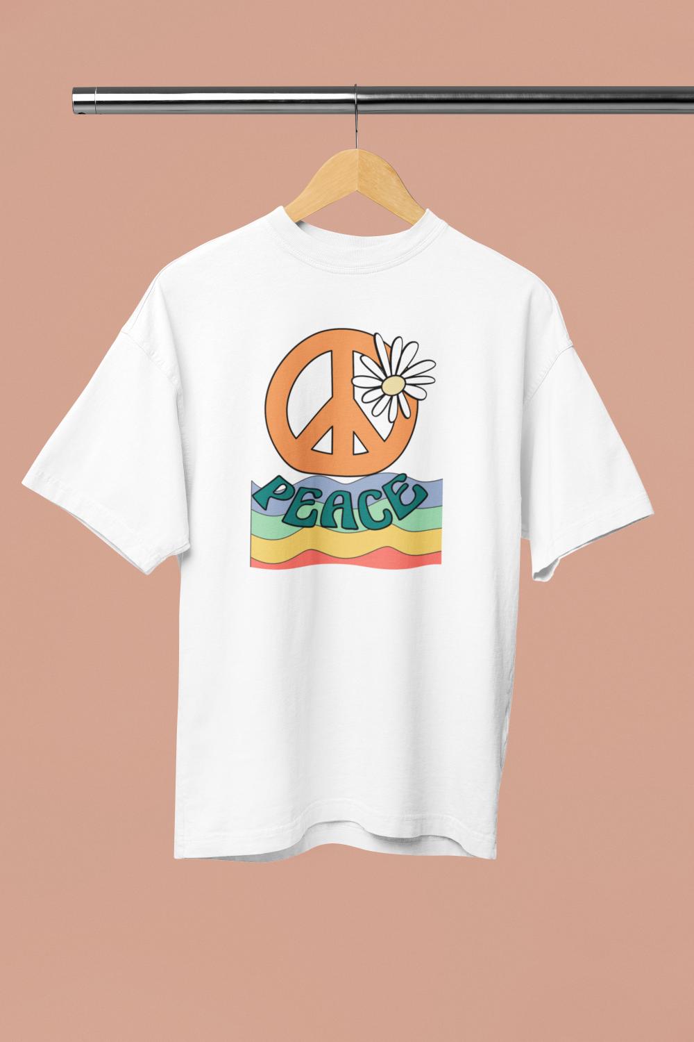 Men's Peace Oversized T shirt