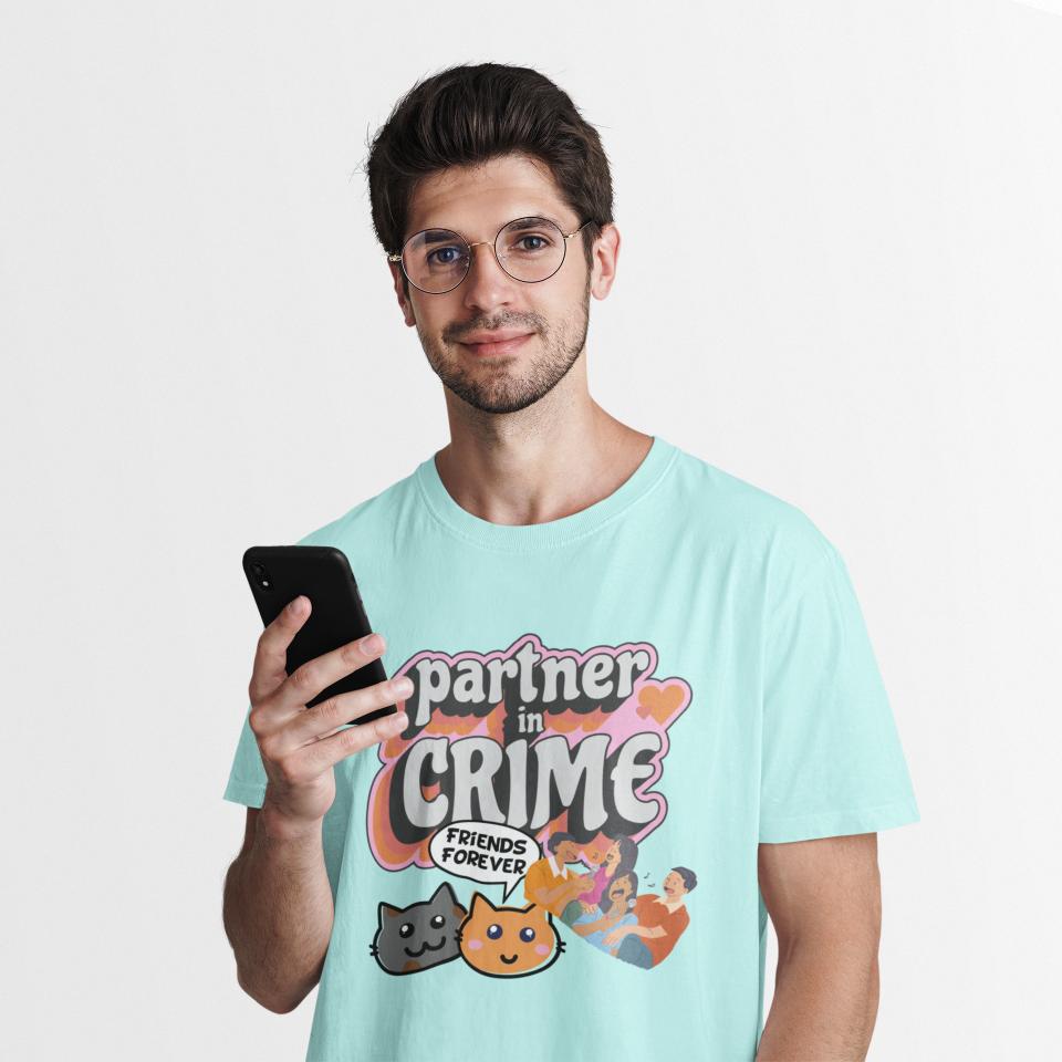 Men's Partner in Crime T-Shirt Wild Watermelon by ZealforTee
