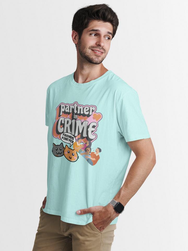 Men's Partner in Crime T-Shirt Mint by ZealforTee