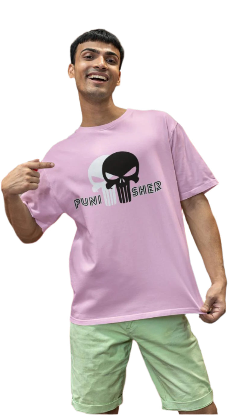 Men's Punisher T-Shirt Iris Lavender by ZealforTee