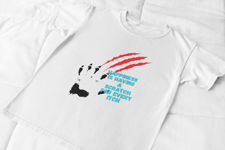 Men's Scratch Every Itch Skull T-shirt White by ZealforTee