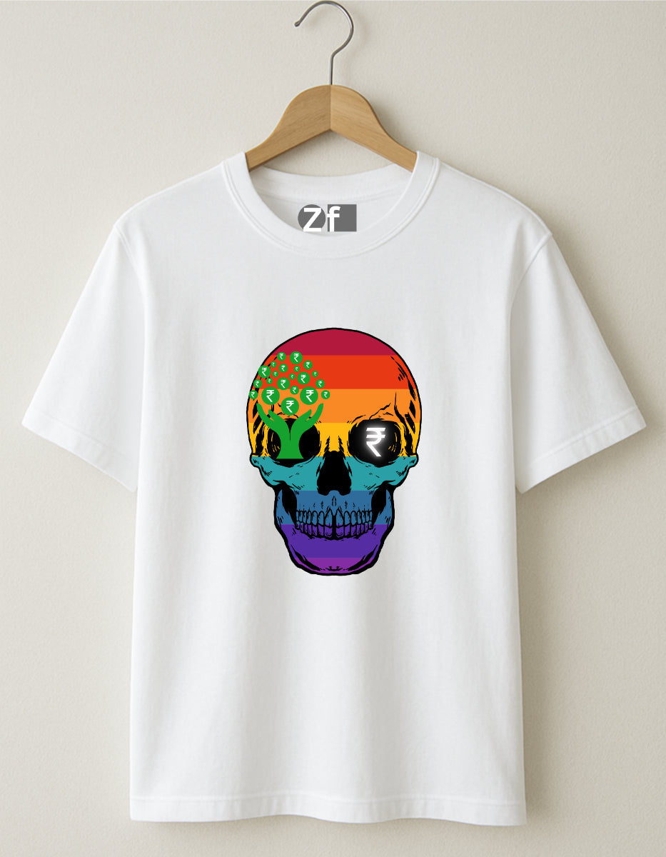 Men Rich Vibes Only Oversized T-shirt Folded By ZealforTee