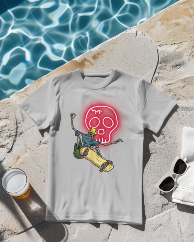 Men's Ghost on Skates Classic T-shirt Black by ZealforTee