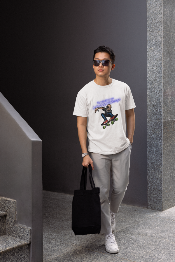 Men's Do Stupid Things T-shirt Yellow by ZealforTee