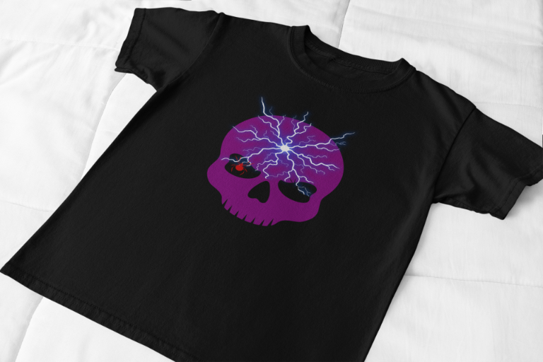 Men's Vision Skull T-shirt Black by ZealforTee