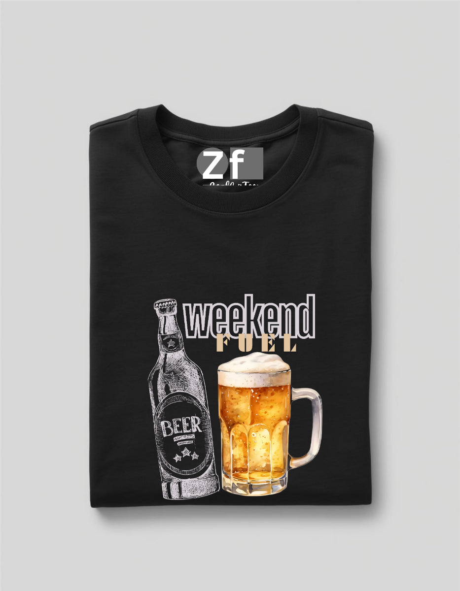 Women Weekend Fuel Oversized Tshirt in Hanger By ZealforTee