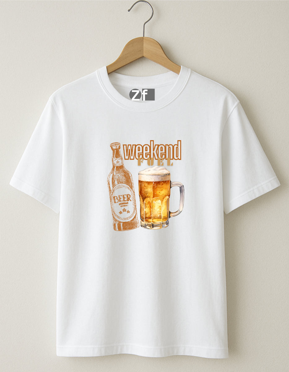 Women Weekend Fuel Oversized Tshirt Folded By ZealforTee