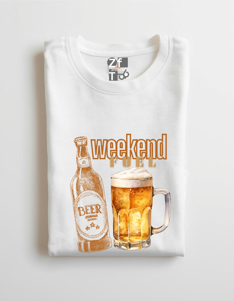 Women Weekend Fuel Oversized Tshirt in Hanger By ZealforTee