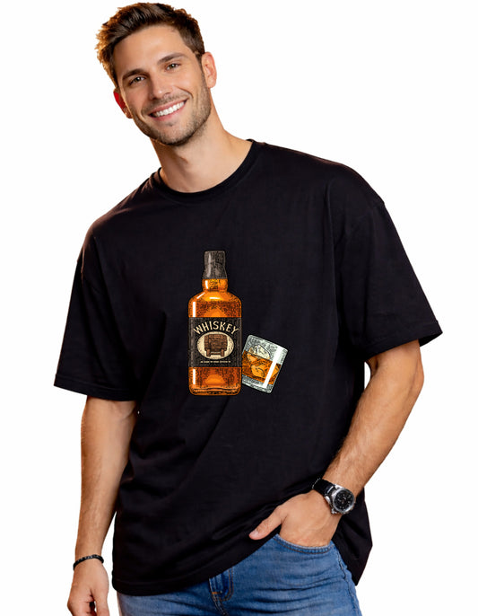 Men Sip Happens Oversized Tshirt Front By ZealforTee