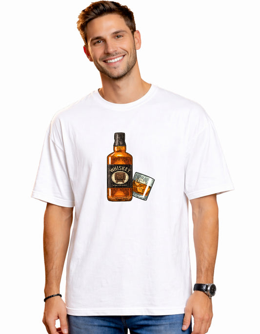 Men Sip Happens Oversized Tshirt Front By ZealforTee