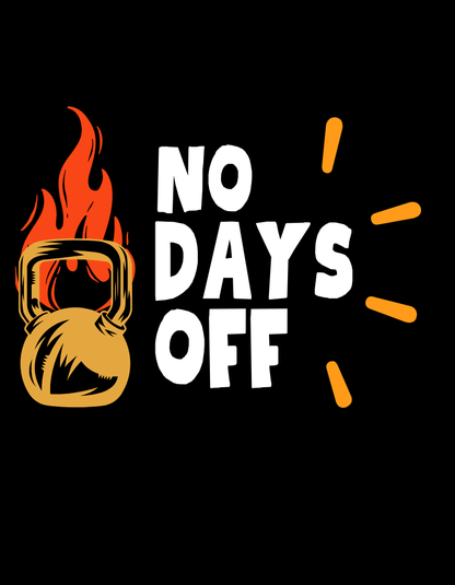 Women's No Days Off T-shirt Black by ZealforTee
