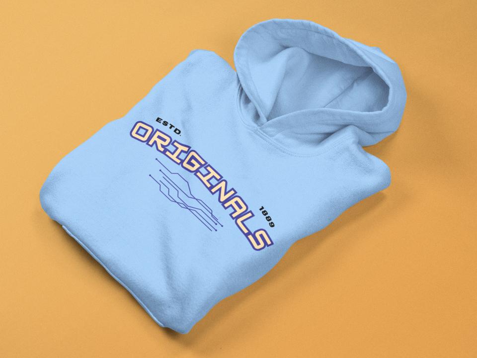 Men Hoodie Sweatshirt: Old School M by ZealforTee