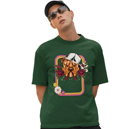 Men's Illusive Canine Oversized T shirt Red by ZealforTee