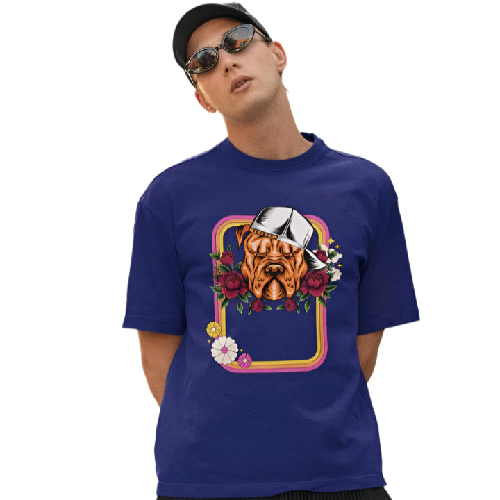 Men's Illusive Canine Oversized T shirt Red by ZealforTee