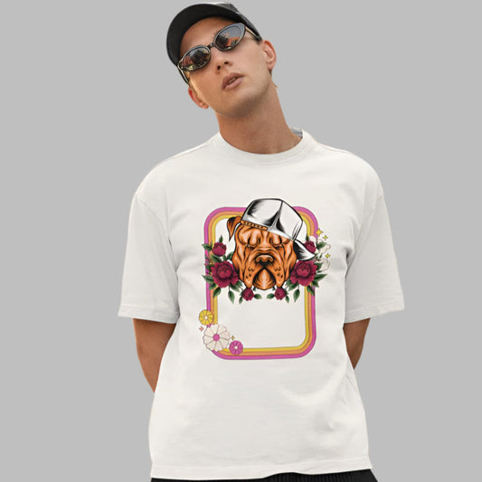 Men's Illusive Canine Oversized T shirt Red by ZealforTee