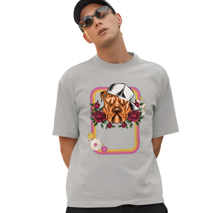 Men's Illusive Canine Oversized T shirt Red by ZealforTee