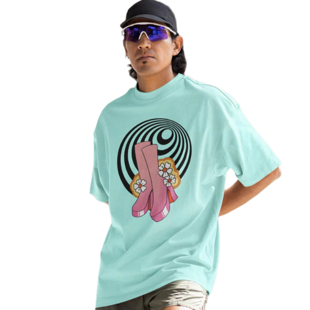 Men's Experimental Pattern Oversized T shirt XS by ZealforTee