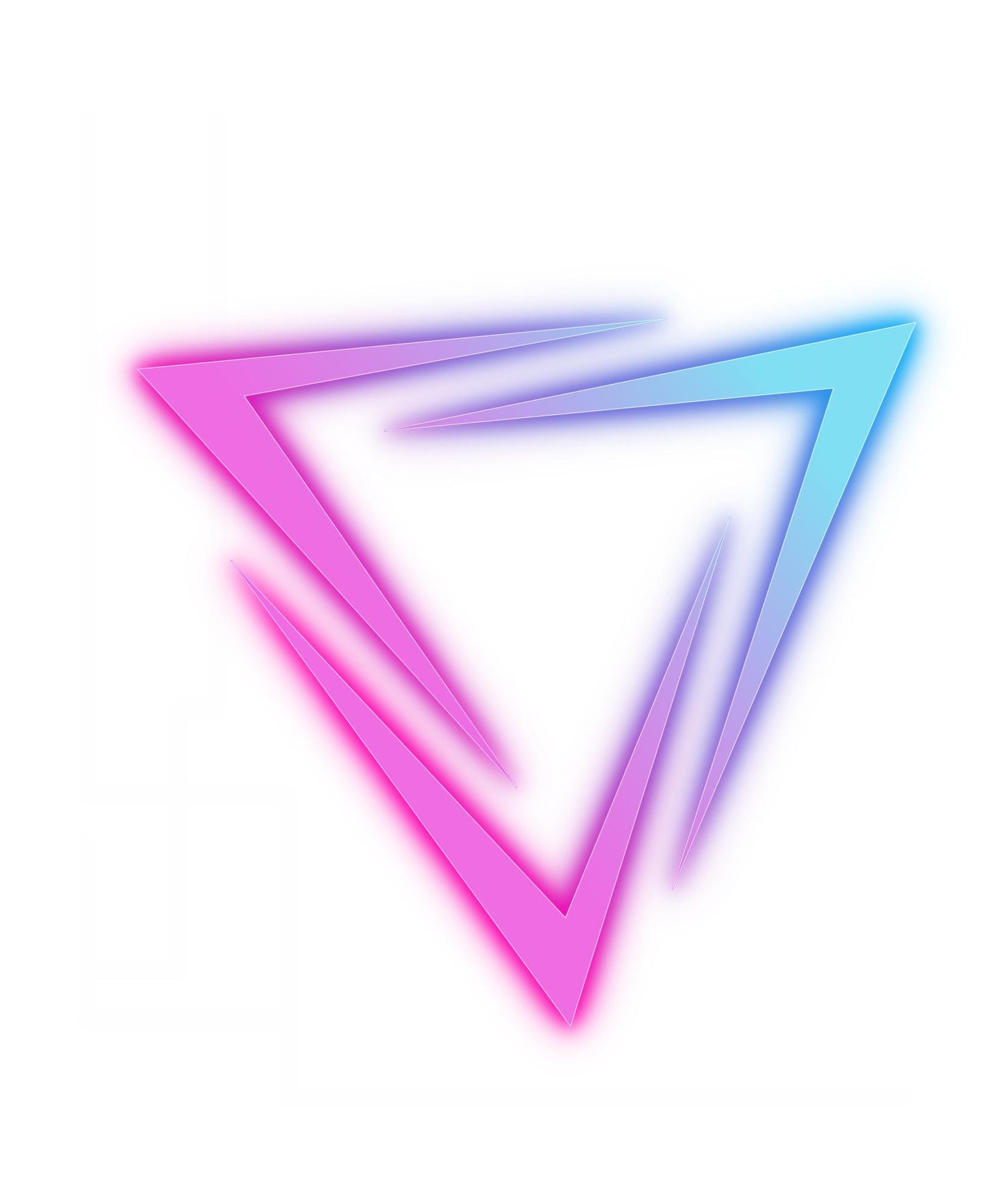 Kid's Pink Glowing Triangle Unisex Tshirt Black by ZealforTee