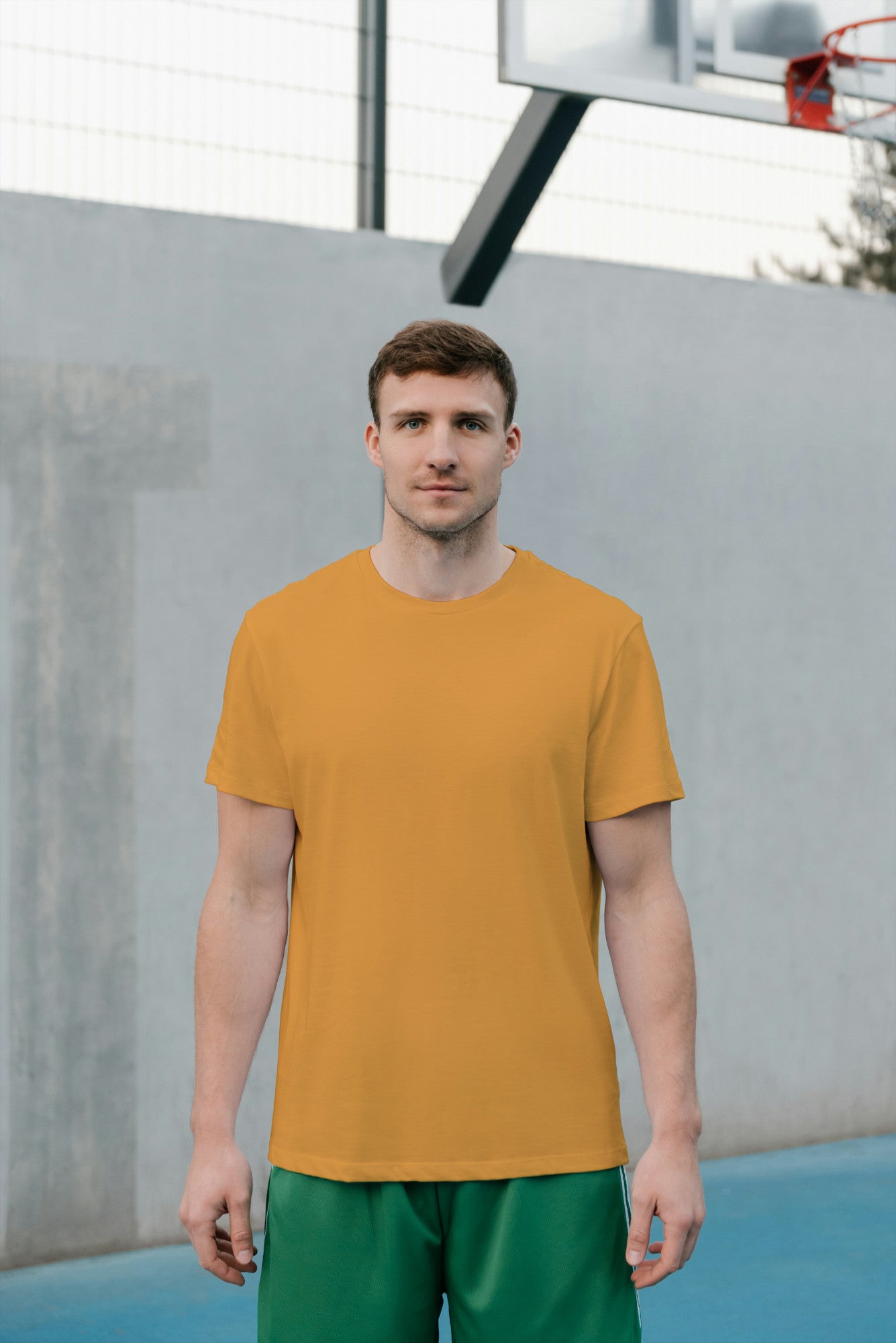 Plain Golden Yellow color T-shirt for Men by ZealforTee