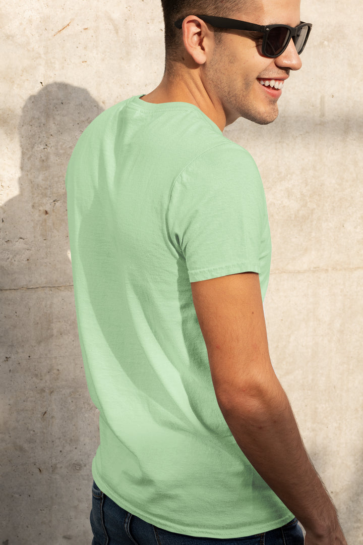 Plain Jade color T-shirt for Men by ZealforTee