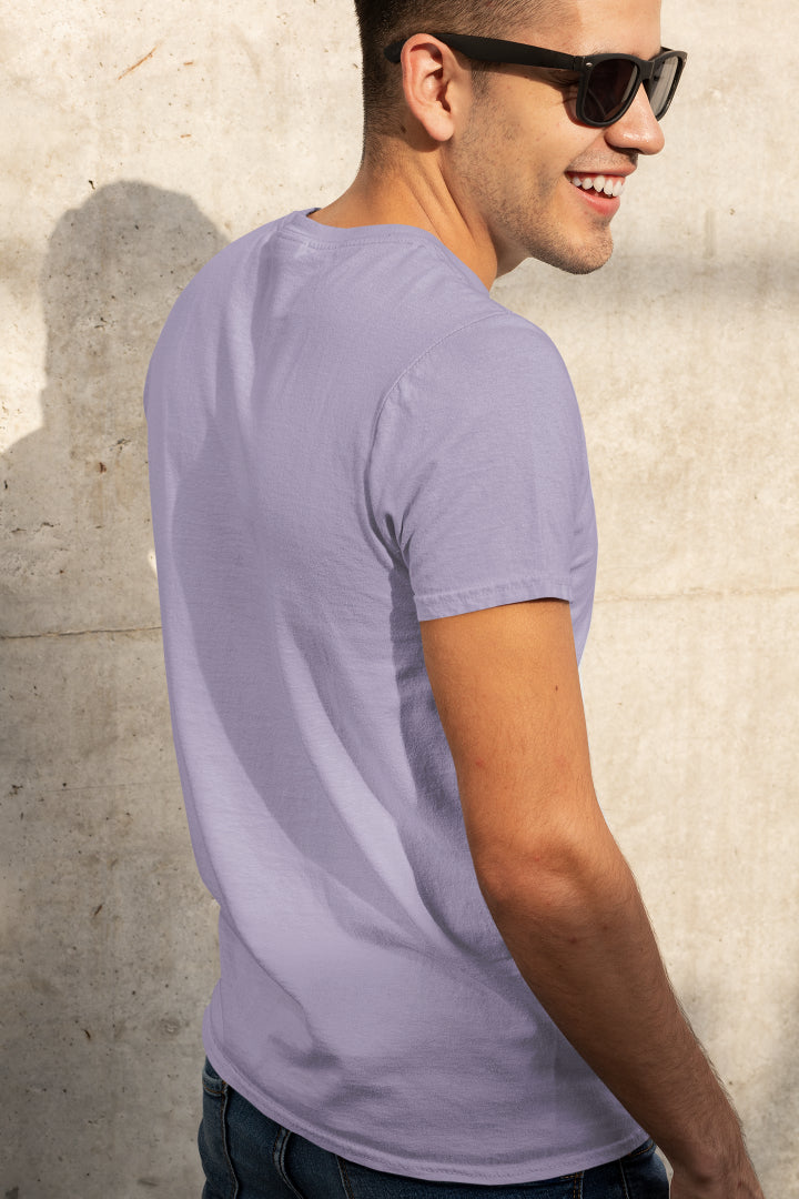 Plain Lavender color T-shirt for Men by ZealforTee