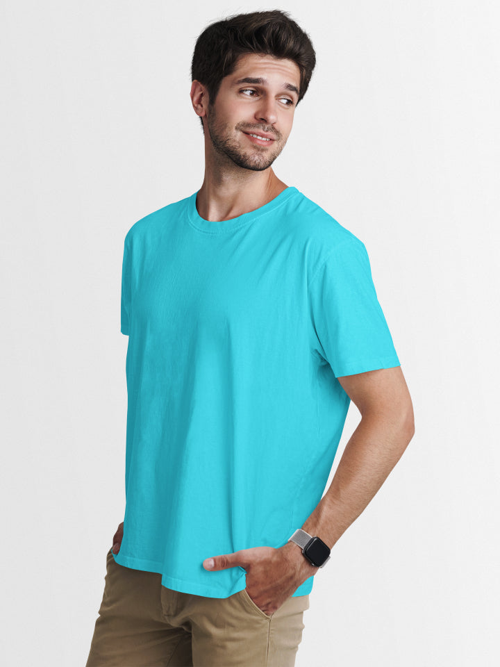 Men's Plain Sky Blue Classic T-shirt by ZealforTee