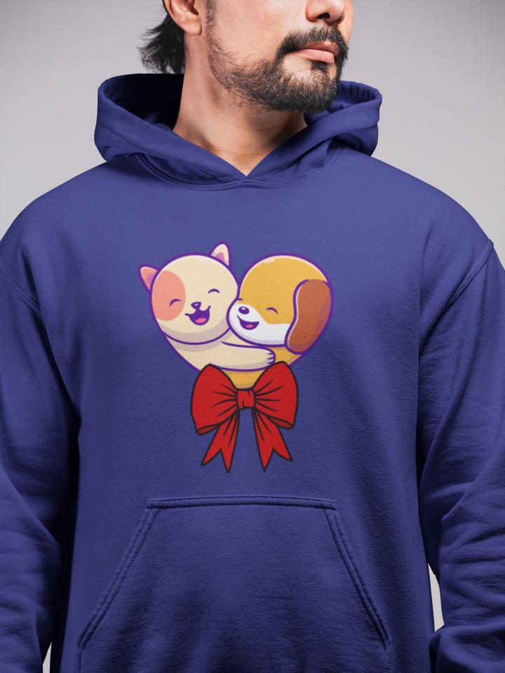 Men's Poochies Hoodie Sweatshirt Black by ZealforTee