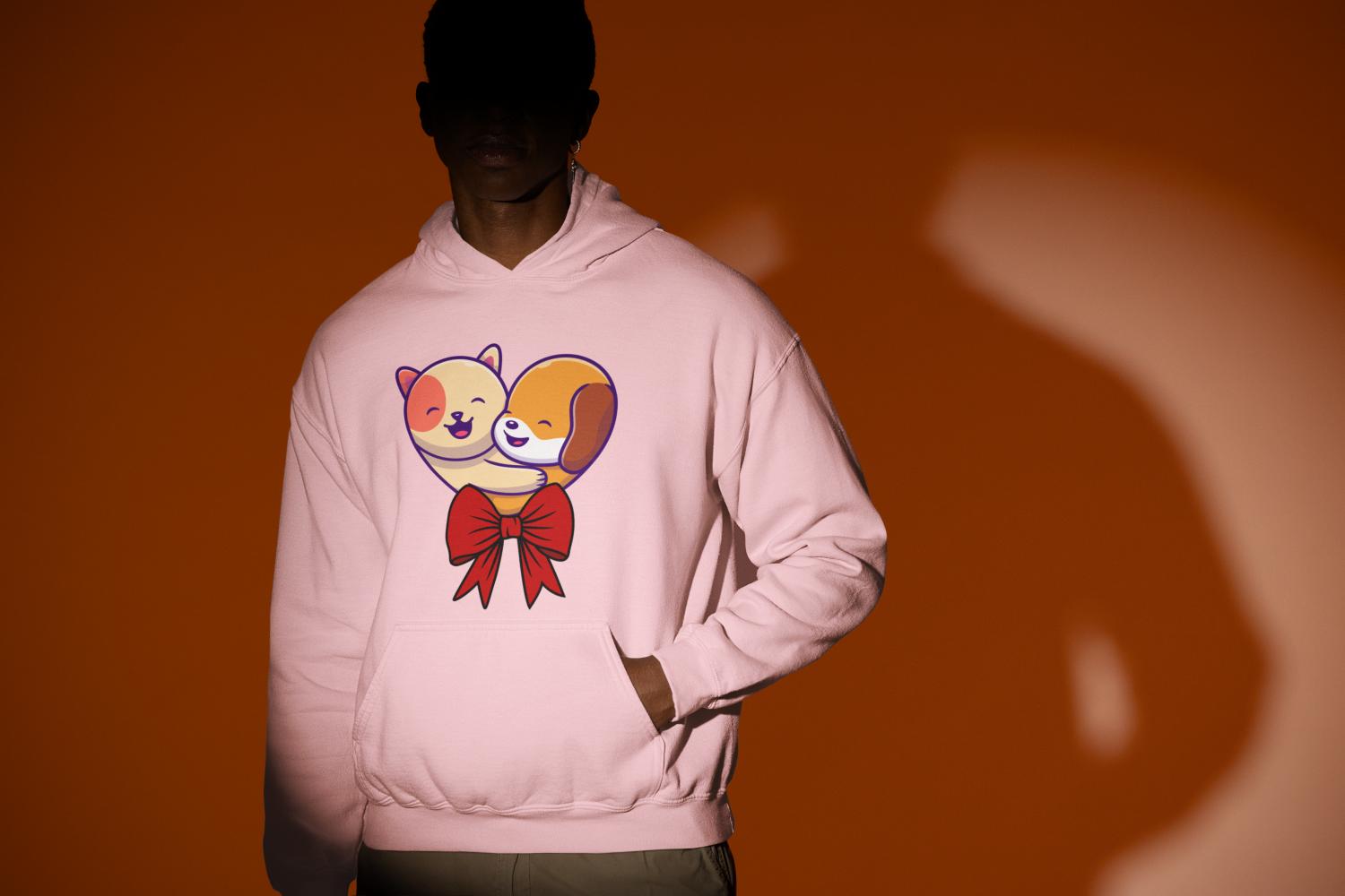 Men's Poochies Hoodie Sweatshirt White by ZealforTee