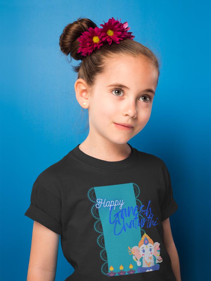 Kid's Ganesh Chaturthi Unisex T-shirt New Yellow by ZealforTee