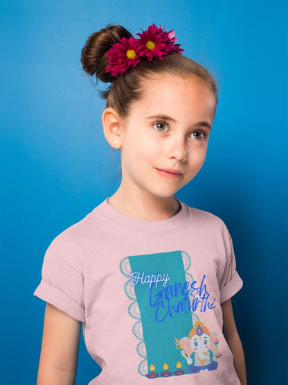 Kid's Ganesh Chaturthi Unisex T-shirt New Yellow by ZealforTee