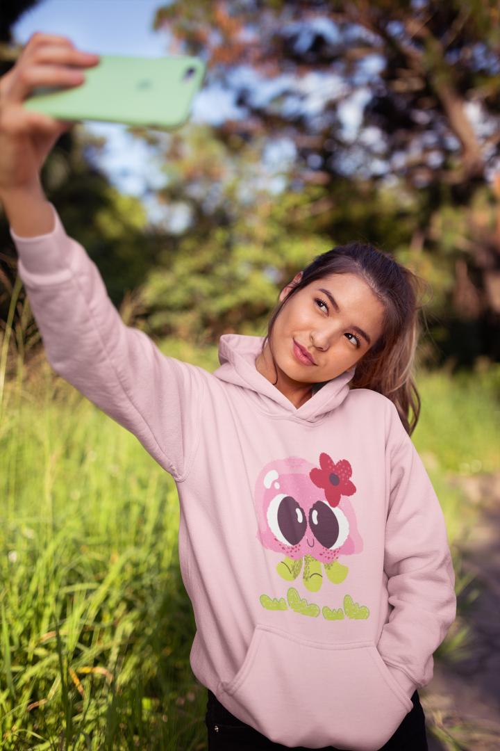 Women's Octopus Hoodie Sweatshirt Royal Blue by ZealforTee